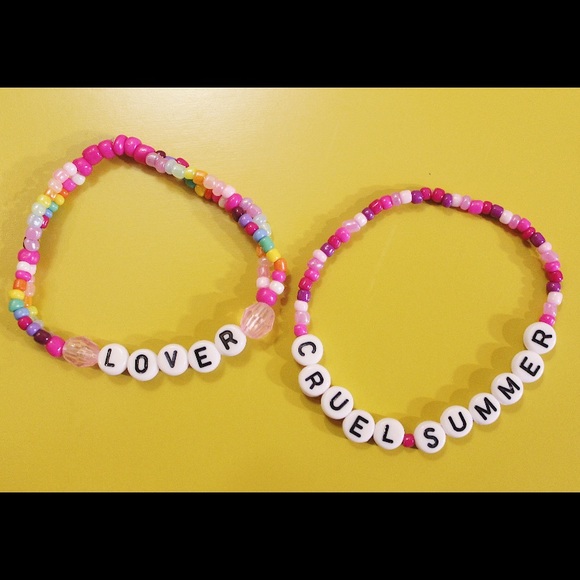 Taylor Swift Lover Eras Tour Concert Friendship bracelets 5 pack beaded Swiftie - Picture 4 of 5